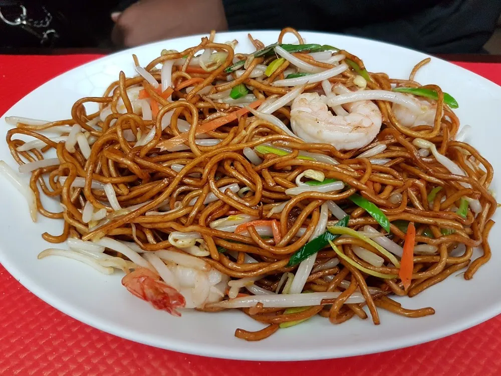 Nouilles Sautés Aux Crevettes